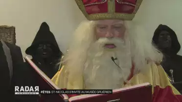 Saint-Nicolas en visite au Musée gruérien