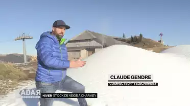 Stock de neige à Charmey