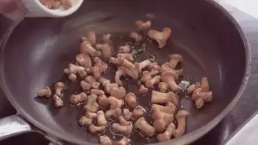 Le ris de veau, risotto et chanterelles du Chef