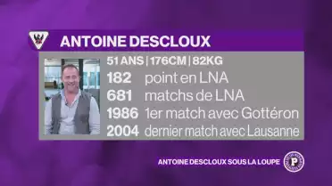Antoine Descloux dans les 2 minutes de pénalité