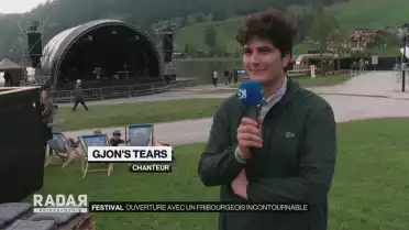 Gjon&#039;s Tears chante au Lac Noir Schwarzsee Festival