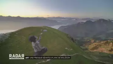 Une fresque sur le Moléson