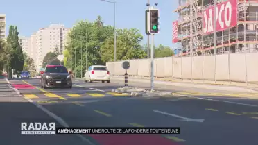 Une route toute neuve à La Fonderie