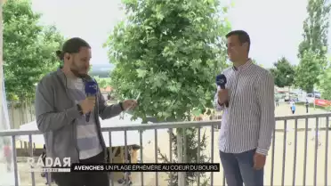 Avenches : Un plage éphémère au coeur du bourg