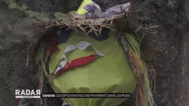 Les épouvantails se pavanent à Denens