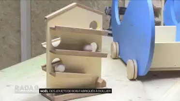Des jouets de bois fabriqués à Duillier