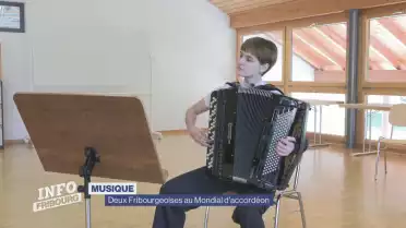 Deux accordéonistes fribourgeoises à la Coupe du Monde