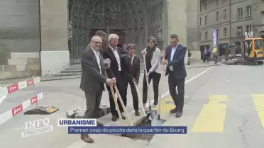 Premier coup de pioche dans le quartier du Bourg