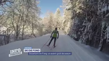 Un jeune fondeur sur la piste d&#039;Im Fang