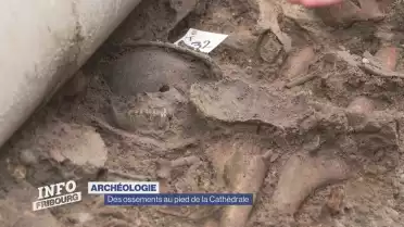 Des ossements au pied de la Cathédrale