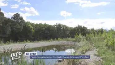 Fin de l&#039;assainissement de la décharge de Molard-Parelliet