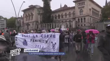 Les femmes ont manifesté contre la votation AVS