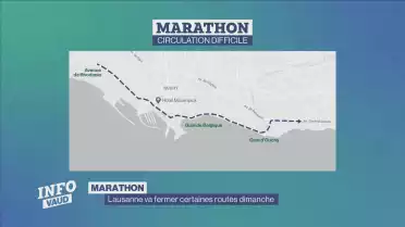 Circulation compliquée pendant le marathon