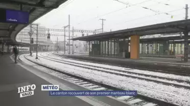 Le canton de Vaud recouvert d&#039;un manteau blanc