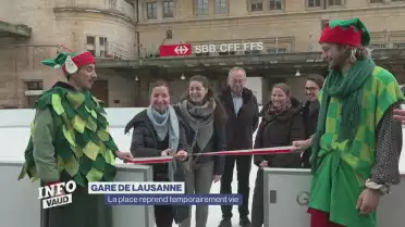 La Place de la Gare reprend temporairement vie