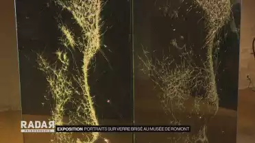 Portraits sur verre brisé à Romont