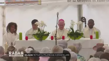 Retour du pélerinage à Grandvillard