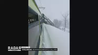Un wagon emporté dans une avalanche à Villars