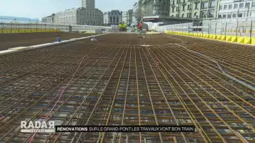 Sur le Grand-Pont les travaux vont bon train