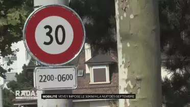 Vevey impose le 30km/h la nuit dès septembre