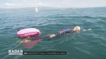 Flavie Capozzi en bonne voie dans sa traversée du Léman