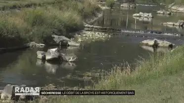 Le débit de la Broye est historiquement bas