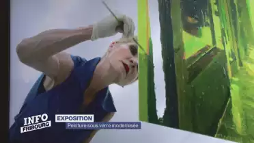 Peinture sous verre modernisée