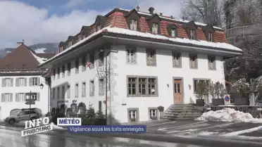Vigilance sous les toits enneigés