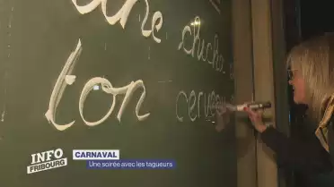 Une soirée avec les tagueurs du carnaval de Romont