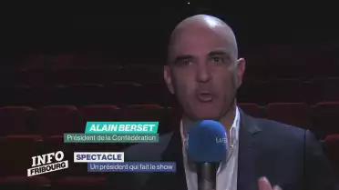Alain Berset fait le show à Nuithonie