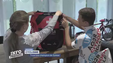 Ilian Barhoumi, champion de Suisse de cyclisme sur route