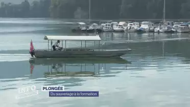 Exploration du fond du lac de la Gruyère