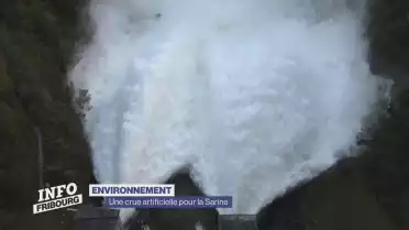Une crue artificielle pour la Sarine