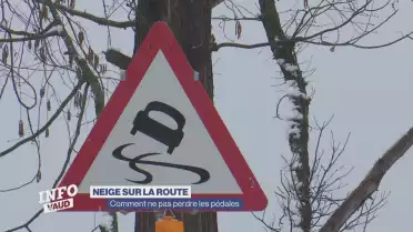 Neige sur la route: comment ne pas perdre les pédales