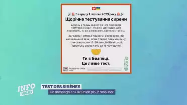 Un message en ukrainien pour rassurer