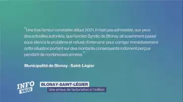 Une erreur de facturation à 1 million