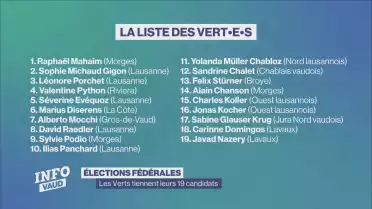 Les Verts tiennent leurs 19 candidats