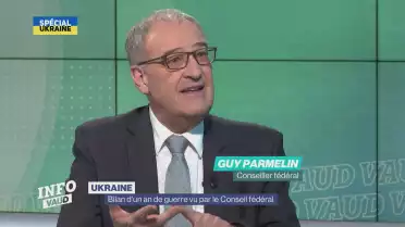Un an de guerre en Ukraine vu par Guy Parmelin