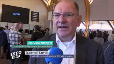 La droite reprend un siège à la Municipalité de Nyon