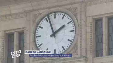 Le chantier de la gare de Lausanne encore repoussé