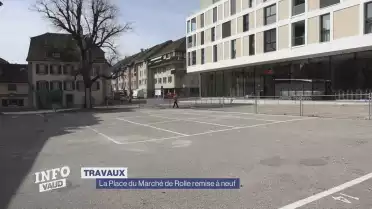 La Place du marché de Rolle remise à neuf