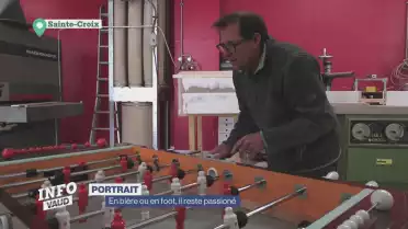 En bière ou en foot, il reste passionné
