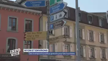 Nyon, des transports publics gratuits pour les touristes