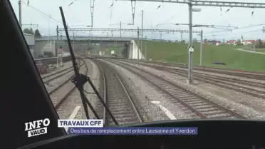 Des bus de remplacement entre Lausanne et Yverdon