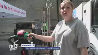 Les machinistes lausannois de la propreté à l&#039;honneur