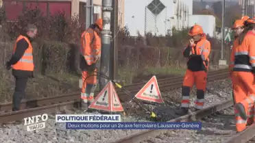Deux motions pour un 2e axe ferroviaire Lausanne-Genève