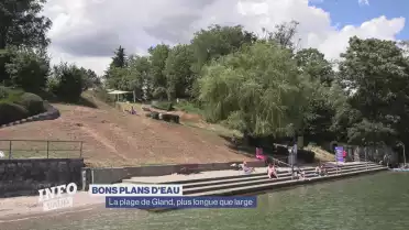 La plage de Gland, plus longue que large