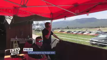 Les pompiers sur le qui-vive à Paléo