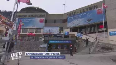 Canons à neige: la résistance s&#039;organise à Leysin