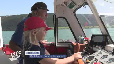 Sur le lac de Joux avec le Caprice II